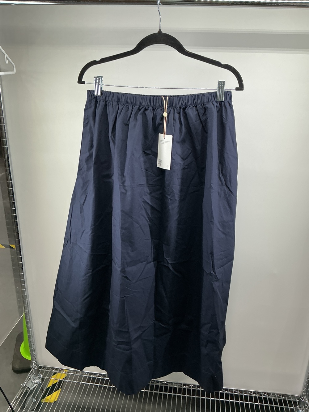100% Organic Cotton Poplin A-line Maxi Skirt